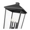 Z-Lite Beacon 4 Light Outdoor Post Mount Fixture, 16in. W x 125.5in. H, Black 568PHXXLR-5010P-BK - alternate 4